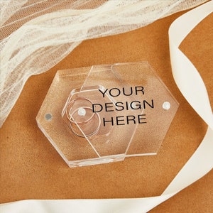 Custom Acrylic Ring Box - Perfect for Couples and Wedding Memories