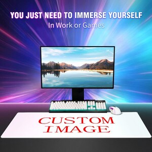 Customizable Mouse Pad Waterproof Design Non-Slip Bottom, Easy to Clean for Home, Office and Gaming Desk, Non-Slip Rectangle Mouse Pad