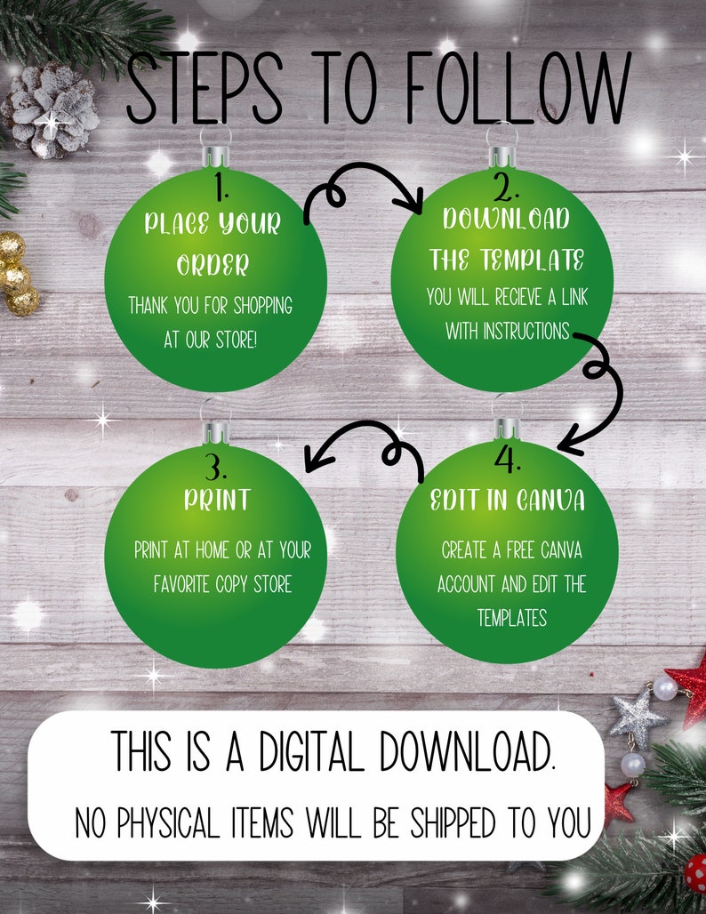 Editable Christmas Bucket List Printable Family Christmas - Etsy