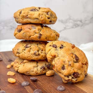 Stuffed Peanut Butter Cookies | Homemade Peanut Butter Thick Cookies | Peanut Butter NY Cookies | Large Peanutbutter Cookies
