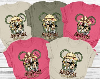 Custom Disney Animal Kingdom Shirt, Disneyworld Shirt, Safari Family Matching Shirts, Disney Trip Tees, Mickey Minie Shirts, Disney Vacation