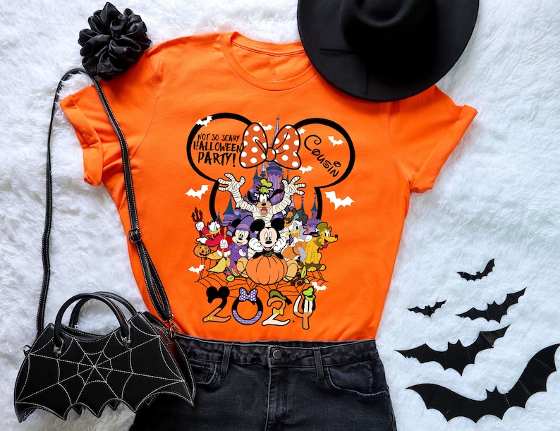 Custom Disney Halloween 2026 Shirt, Not So Scary Halloween Shirt, Disney Family Halloween Shirts, Disney Trip Shirt, Disney Halloween Shirts image 2