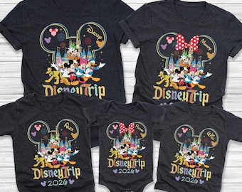 Disney 2026 Shirts, Disneyland Shirts, Disney Family Shirts, Disney Vacation T-shirt, Disney Couple Shirts, Disney Clothes, Disney Trip 2026