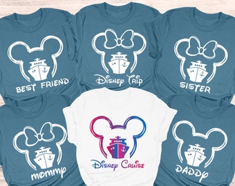 Custom Disney Cruise Family Vacation 2026 Shirts, DCL Group Shirt, Dream Tee, Disneyworld TShirts, Mickey and Minnie Matching Ship Tees