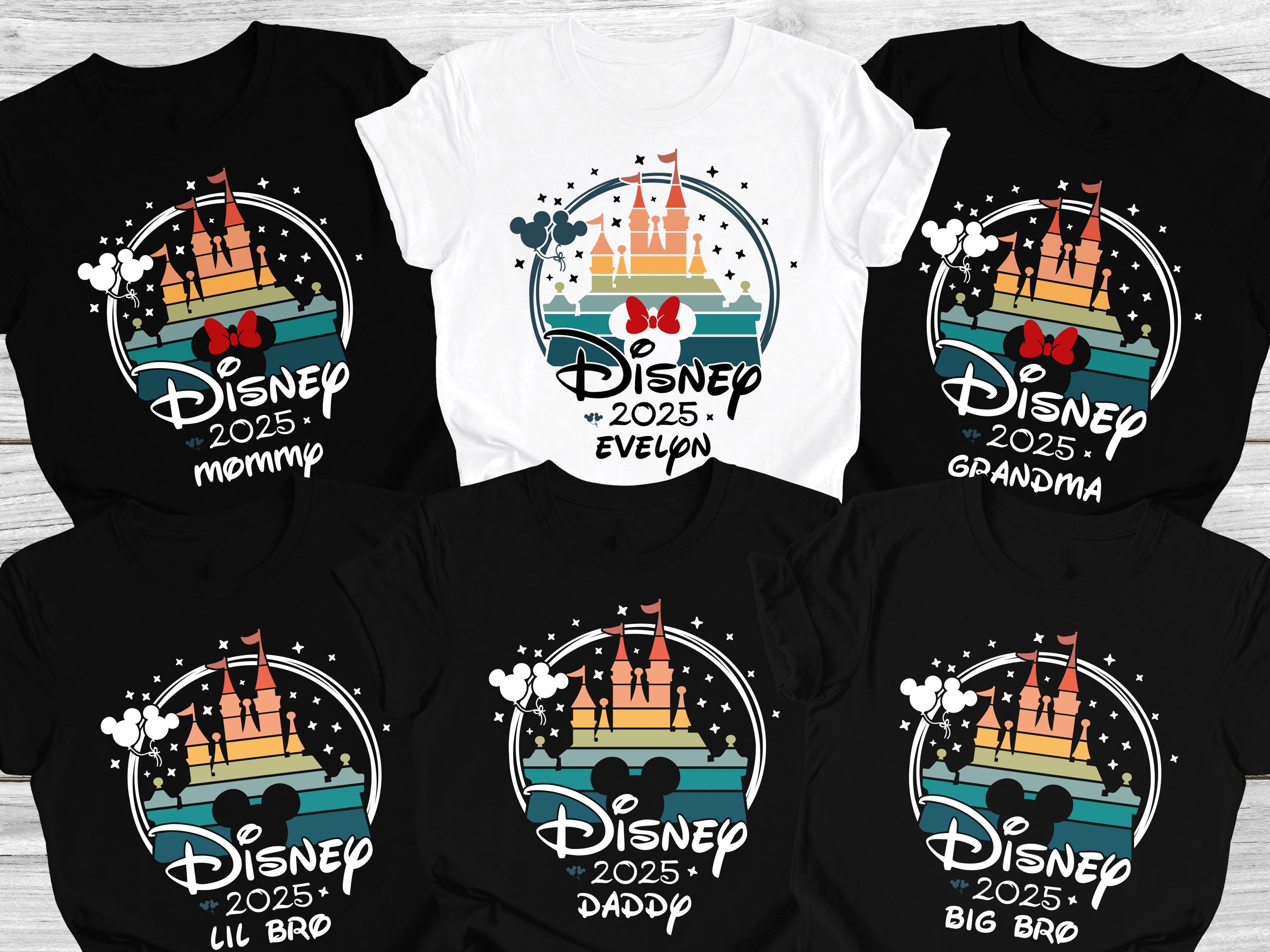 Disney Castle 2025 Shirts, Disney Family Matching T-shirt, Custom Disney Family 2025 Tee, Disney Trip Tee, 2025 Disney Family Vacation Shirt