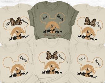 Custom Disney Safari Shirts, Animal Kingdom Family Matching Tees 2026