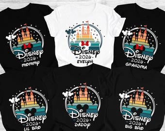 Disney Castle 2026 Shirts, Disney Family Matching T-shirt, Custom Disney Family 2026 Tee, Disney Trip Tee, 2026 Disney Family Vacation Shirt