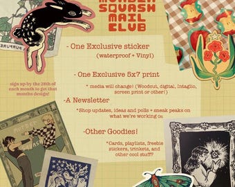 Print & Sticker Monthly Mail Club!