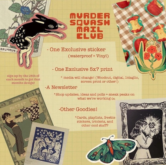 Print & Sticker Monthly Mail Club!