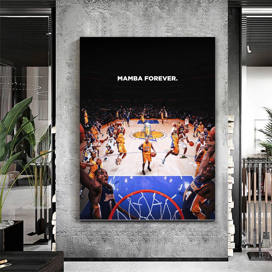 Kobe Bryant Poster, Black Mamba, Legend 23, Kobe Bryant Wall Decor