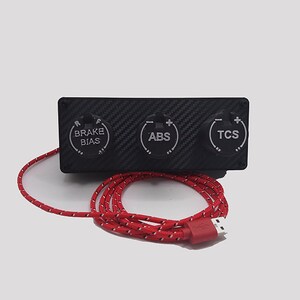 Sim Racing Brake Bias Traction Control and ABS Rotary Controls