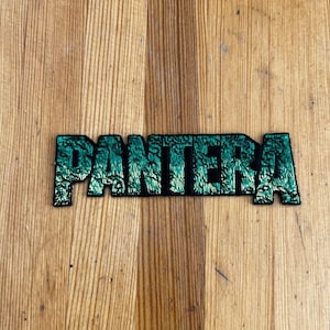 Vintage 00s Pantera Heavy Metal Band Small Patch Memorabilia New