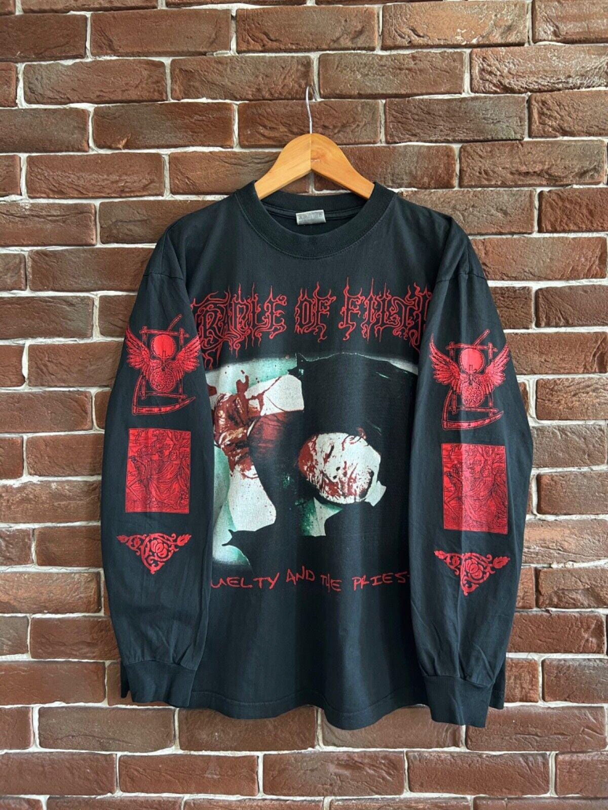90s ヴィンテージ CRADLE OF FILTH長袖カットソー 90s cradle of filth longsleeve - Etsy 日本