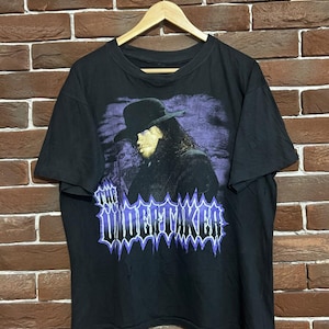 Vintage Undertaker T-Shirt 1992 WWF 90s WWE Wrestling L schwarz Bootleg
