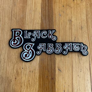 Vintage Black Sabbath metal 00s Band Small Patch Memorabilia New