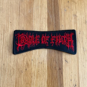 Vintage 00s cradle of filth black metal Band Small Patch Memorabilia New