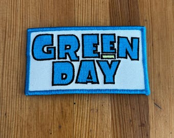 Vintage 00s Green Day punk Band Small Patch Memorabilia New