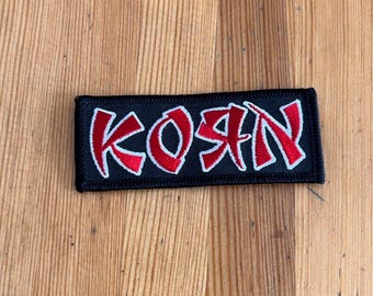 Vintage 00s Korn Nu metal Band Small Patch Memorabilia New