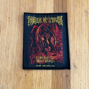 Vintage 00s cradle of filth black metal Band Small Patch Memorabilia New