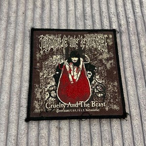 1999 Vintage Cradle Of Filth Cruelty And Beast Metal Small Patch New Memorabilia