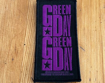 Vintage 00s Green Day punk Band Small Patch Memorabilia New