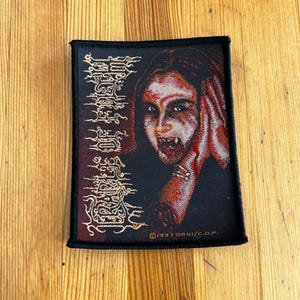 Vintage 90s cradle of filth black metal Band Small Patch Memorabilia New