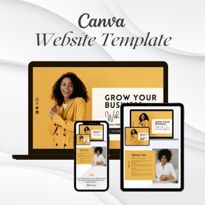 Business Coach Website Template, Canva Coaching Course Templates, Coaching Program Template Canva Website, Canva Website Template Coach