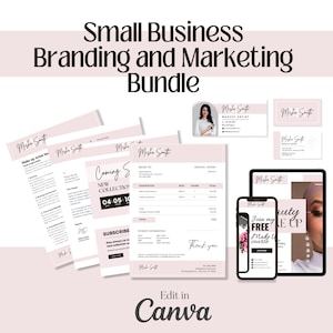 Make Up Artist Logo | Makeup Branding | Makeup Artist Premade Business Post Set | Mua Branding | Mua Agreement