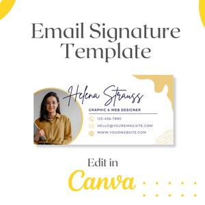 Email Template Canva Editable | E-mail Signature Template | Canva Editable | Gmail Email Template