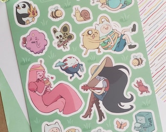 Finn and Friends Sticker Sheet