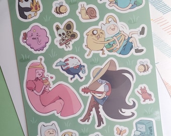 Adventure Time Sticker Sheet