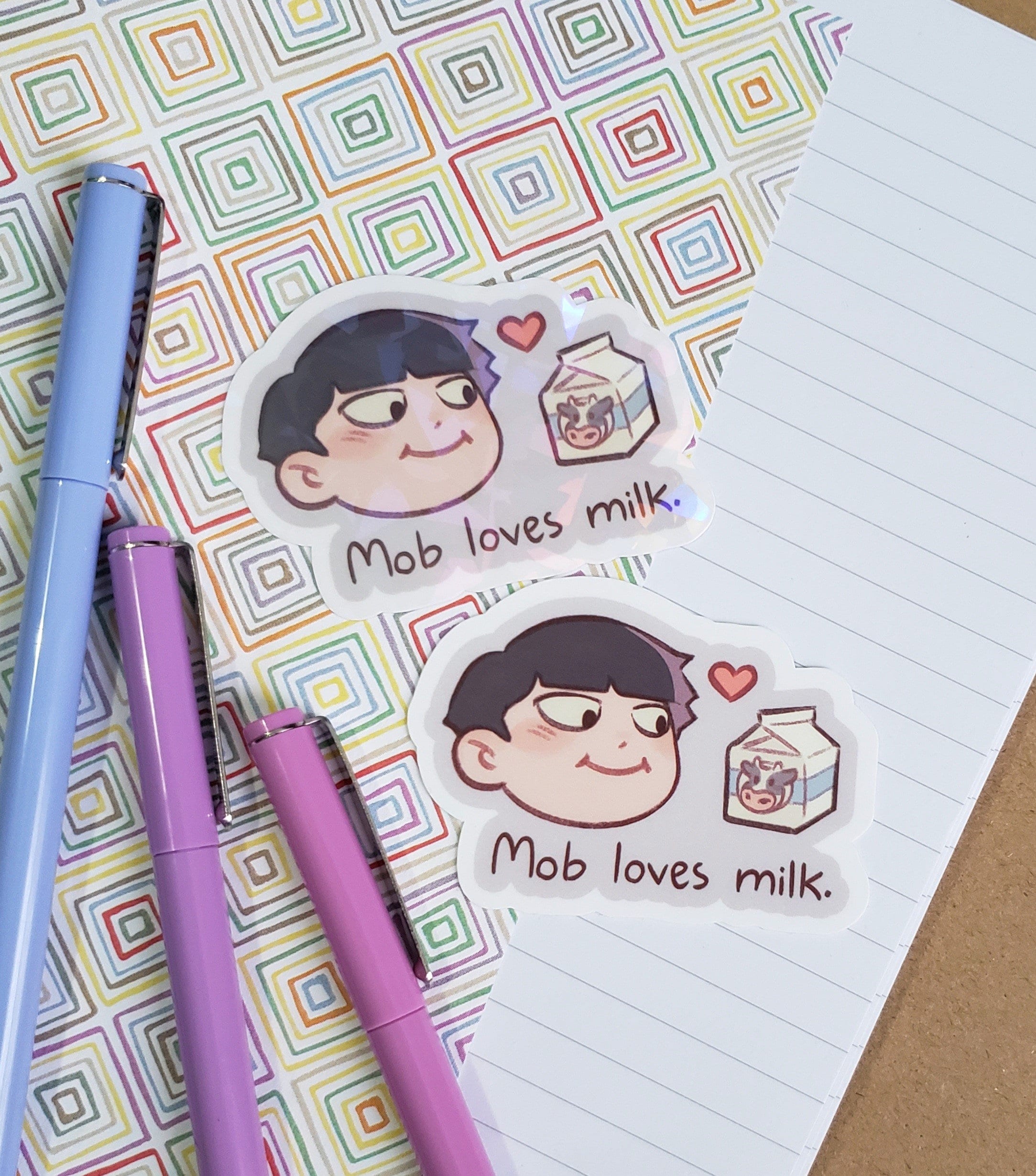 Mob loves milk Sticker