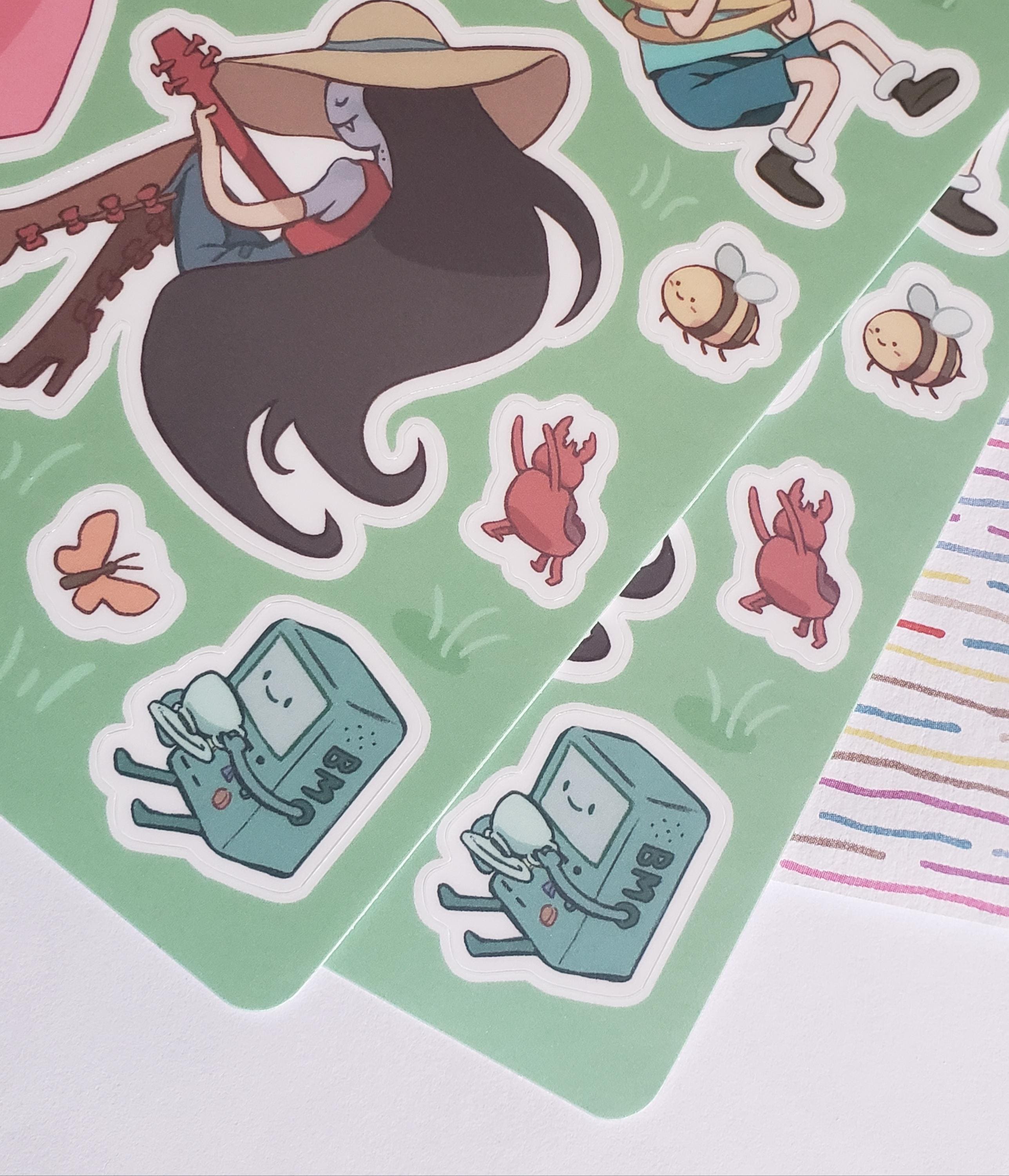 Finn and Friends Sticker Sheet - Etsy