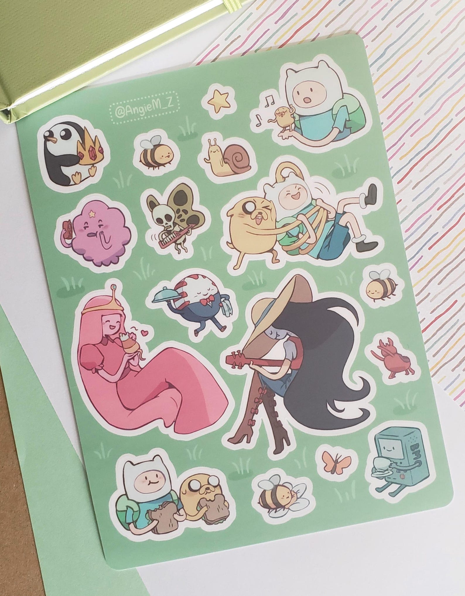 Finn and Friends Sticker Sheet - Etsy
