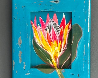 Teal Protea