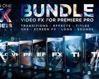 Presets Pack for Premiere Pro: Effects, Transitions, Titles, LUTS, Duotones, Sounds – GOLD