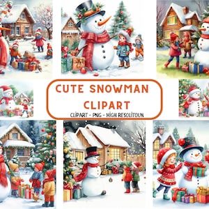 Cute Snowman PNG, Christmas Clipart, Snowman Clipart, Snowman Illustration, Snowman PNG Images, Snowman Cartoon PNG, Christmas Snowman