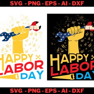 Happy Labor Day Png, SVG, AI, Eps Labor Day Png, Vintage Design Png, Workers Day Png, Patriotic Labor Day Png, America Png, USA Labor Day