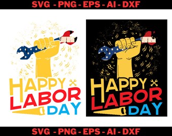 Happy Labor Day Png, SVG, AI, Eps Labor Day Png, Vintage Design Png, Workers Day Png, Patriotic Labor Day Png, America Png, USA Labor Day