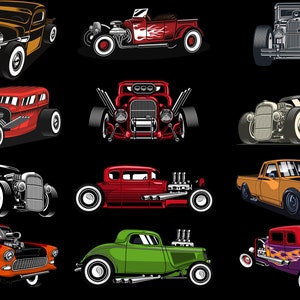 Classic Car Svg, Hot Rod Car Svg, Vintage Car Svg, Muscle Car Svg, car clipart, Hot Rod silhouette, Hot Rod Flames Svg, Hot wheels svg, muscle car bundle, old car svg, sport car svg, classic cars svg, hot rod vector