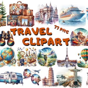 77 PNG Clipart Bundle: 77 PNG Illustrationen (Digitaler Download)