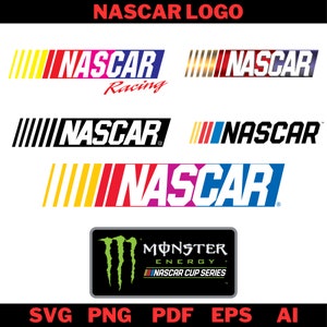 ナスカー ベクター ロゴ、モンスター ナスカー カップ シリーズ ロゴ、SVG ロゴ、ナスカー ロゴ、バンドル レイヤード SVG、クリカット レイヤード デジタル ベクター ファイル カー ロゴ