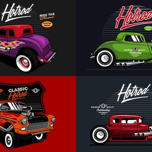 Classic Car Svg, Hot Rod Car Svg, Vintage Car Svg, Muscle Car Svg, car clipart, Hot Rod silhouette, Hot Rod Flames Svg, Hot wheels svg, muscle car bundle, old car svg, sport car svg, classic cars svg, hot rod vector