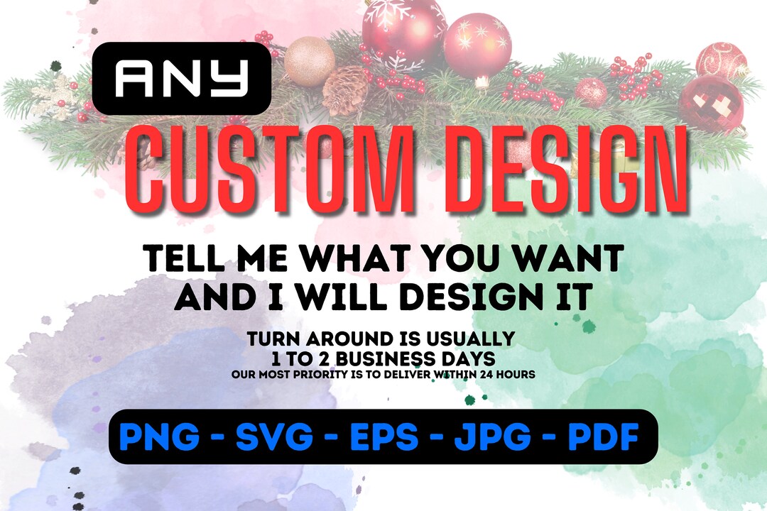 Custom Graphic Design Service, Logo, Clipart (digital Files) - Etsy
