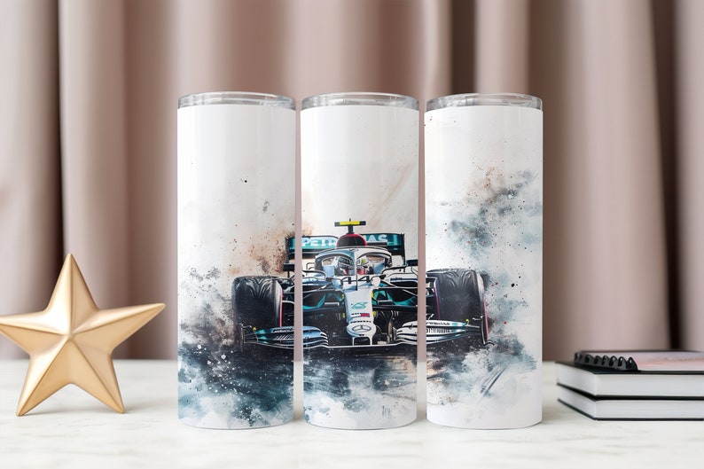 Formula 1 Racing Tumbler Wrap, 20oz Skinny Tumbler Wrap, Sublimation