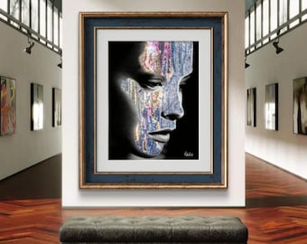 Arte digital para imprimir, collage, ART, digital art, arte abstracto, obra de arte, collage descargable, regalo de arte.