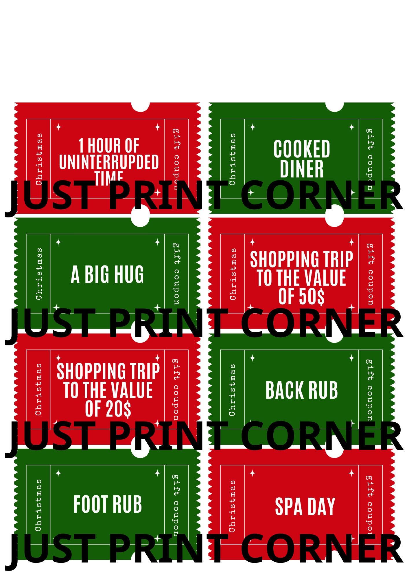printable-christmas-coupons-with-christmas-envelope-16-coupons-pdf-file-digital-product-etsy