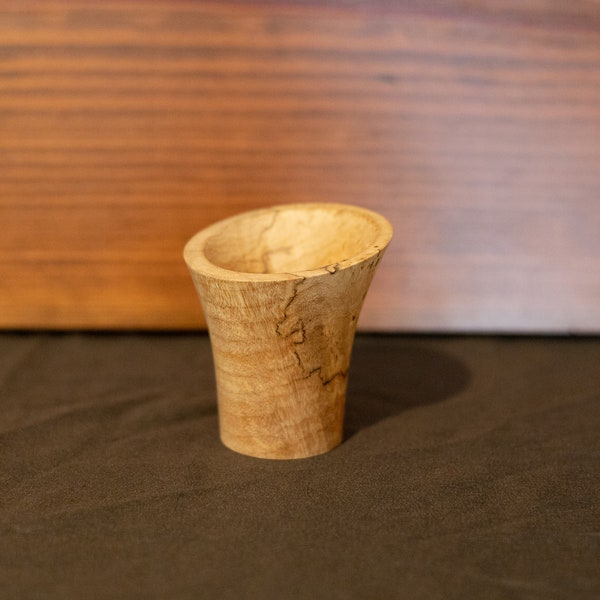 Mini Spalted Maple wood vase