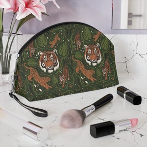 Wild Tiger Print Makeup Bag