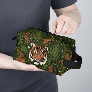 Wild Tiger Print Toiletry Bag